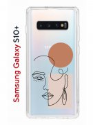 Чехол-накладка Samsung Galaxy S10+ Kruche Print Эскиз