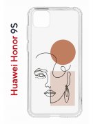 Чехол-накладка Huawei Honor 9S  (588929) Kruche PRINT Эскиз