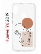 Чехол-накладка Huawei Y6 2019 (580675) Kruche PRINT Эскиз