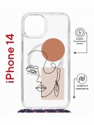 Чехол-накладка Apple iPhone 14  (625960) Kruche PRINT Эскиз