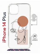 Чехол-накладка Apple iPhone 14 Plus (625962) Kruche PRINT Эскиз