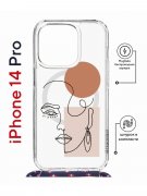 Чехол-накладка Apple iPhone 14 Pro (625961) Kruche PRINT Эскиз