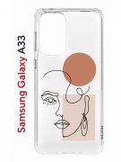 Чехол-накладка Samsung Galaxy A33 (630895) Kruche PRINT Эскиз