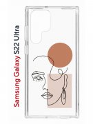 Чехол-накладка Samsung Galaxy S22 Ultra Kruche Print Эскиз
