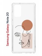 Чехол-накладка Samsung Galaxy Note 20 (588938) Kruche PRINT Эскиз