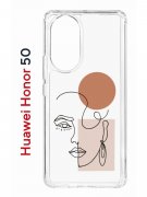 Чехол-накладка Huawei Honor 50 (610635) Kruche PRINT Эскиз