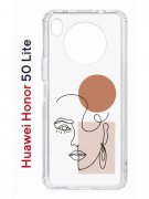 Чехол-накладка Huawei Honor 50 Lite (610636) Kruche PRINT Эскиз