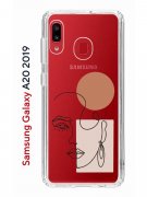 Чехол-накладка Samsung Galaxy A20 2019 (580663) Kruche PRINT Эскиз