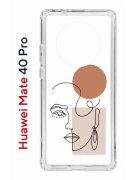 Чехол-накладка Huawei Mate 40 Pro (593961) Kruche PRINT Эскиз