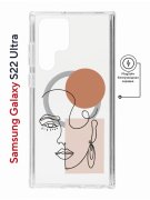 Чехол-накладка Samsung Galaxy S22 Ultra (634252) Kruche PRINT Эскиз