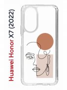Чехол-накладка Huawei Honor X7 (2022) (638390) Kruche PRINT Эскиз