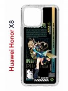 Чехол-накладка Huawei Honor X8 Kruche Print Кирара Геншин