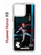 Чехол-накладка Huawei Honor X8 4G Kruche Print Тарталья Геншин