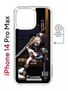 Чехол-накладка Apple iPhone 14 Pro Max (625966) Kruche PRINT Фремине Геншин
