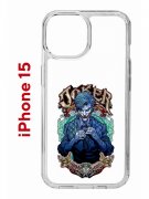 Чехол-накладка Apple iPhone 15 (641578) Kruche PRINT Джокер