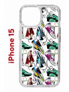Чехол-накладка Apple iPhone 15 (641578) Kruche PRINT Кроссы Nike Air Max
