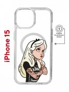 Чехол-накладка Apple iPhone 15 (641584) Kruche PRINT Tattoo Girl