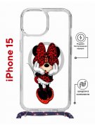 Чехол-накладка Apple iPhone 15 (641581) Kruche PRINT Минни