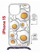 Чехол-накладка Apple iPhone 15 (641581) Kruche PRINT Глазунья