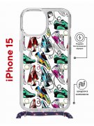 Чехол-накладка Apple iPhone 15 (641581) Kruche PRINT Кроссы Nike Air Max