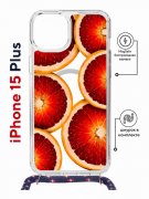Чехол-накладка Apple iPhone 15 Plus (641579) Kruche PRINT Orange