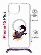 Чехол-накладка Apple iPhone 15 Plus (641579) Kruche PRINT Fox