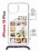 Чехол-накладка Apple iPhone 15 Plus (641579) Kruche PRINT Коты-Мемы