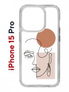 Чехол-накладка iPhone 15 Pro Kruche Print Эскиз