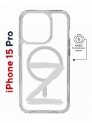 Чехол-накладка Apple iPhone 15 Pro (641589) Kruche PRINT Zet