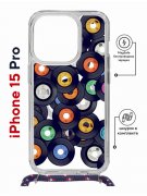 Чехол-накладка Apple iPhone 15 Pro (641582) Kruche PRINT Виниловые пластинки