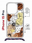 Чехол-накладка Apple iPhone 15 Pro (641582) Kruche PRINT Ягоды и Цветы