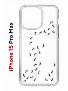 Чехол-накладка iPhone 15 Pro Max Kruche Print Муравьи
