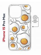 Чехол-накладка iPhone 15 Pro Max Kruche Magnet Print Глазунья