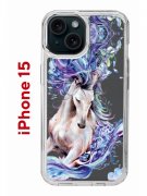 Чехол-накладка Apple iPhone 15 (641578) Kruche PRINT Грация