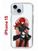 Чехол-накладка Apple iPhone 15 (641578) Kruche PRINT Дилюк Геншин