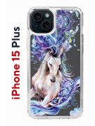 Чехол-накладка Apple iPhone 15 Plus (641587) Kruche PRINT Грация