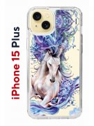 Чехол-накладка Apple iPhone 15 Plus (641587) Kruche PRINT Грация