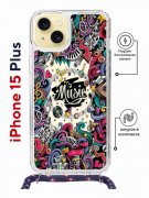 Чехол-накладка Apple iPhone 15 Plus (641579) Kruche PRINT Music