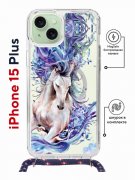 Чехол-накладка Apple iPhone 15 Plus (641579) Kruche PRINT Грация