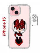 Чехол-накладка Apple iPhone 15 (641584) Kruche PRINT Минни