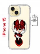 Чехол-накладка Apple iPhone 15 (641584) Kruche PRINT Минни