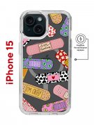 Чехол-накладка iPhone 15 Kruche Magnet Print Милые пластыри