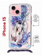 Чехол-накладка Apple iPhone 15 (641581) Kruche PRINT Грация