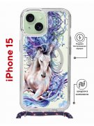 Чехол-накладка Apple iPhone 15 (641581) Kruche PRINT Грация