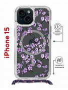 Чехол-накладка iPhone 15 Kruche Print Сакура