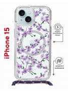 Чехол-накладка iPhone 15 Kruche Print Сакура