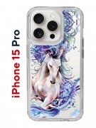 Чехол-накладка Apple iPhone 15 Pro (641588) Kruche PRINT Грация