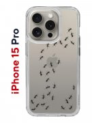 Чехол-накладка iPhone 15 Pro Kruche Print Муравьи