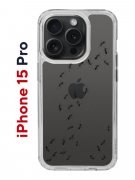 Чехол-накладка iPhone 15 Pro Kruche Print Муравьи