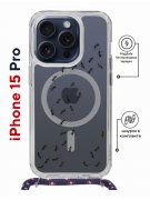 Чехол-накладка Apple iPhone 15 Pro (641582) Kruche PRINT Муравьи